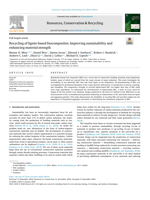 Recycling Lignin Biocomposites Paper
